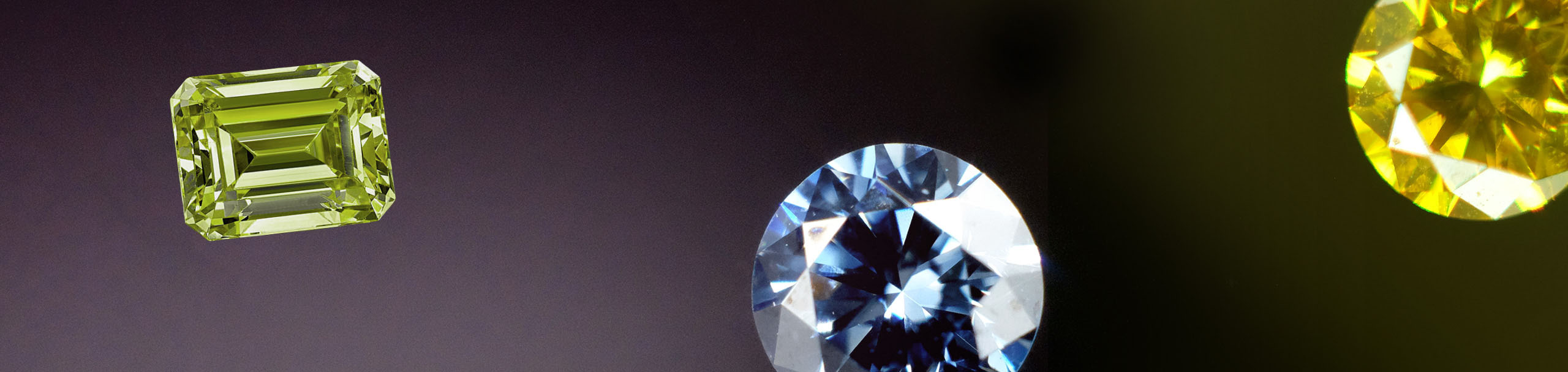 A picture banner displays LONITÉ's colorful cremation diamonds from ashes on its ashes to diamonds cost page