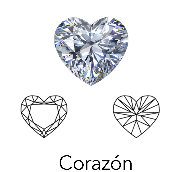 heart cut display of LONITÉ cremation diamonds from hair or cremation ashes